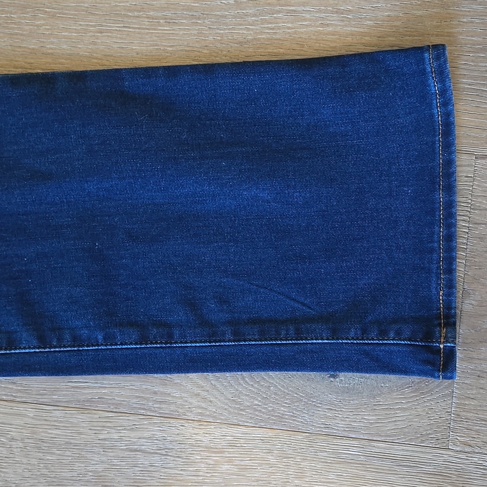 NWT Old Navy Women's Sz 14 Mid-Rise Kicker Boot Cut Jeans Dark Denim - Picture 3 of 5
